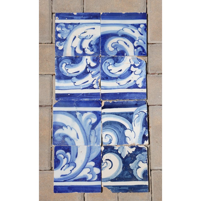Circa: 18th Century. Country: Portugal. Material: Earthenware, Tin-glazed pottery. Item condition: Some chips and...