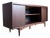 Refinished Vintage Open Cabinet Walnut Credenza For Sale