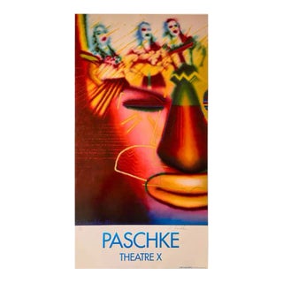 1980s Paschke, "Theatre X "Hand Signed and Numbered Limited Edition Print/Poster For Sale