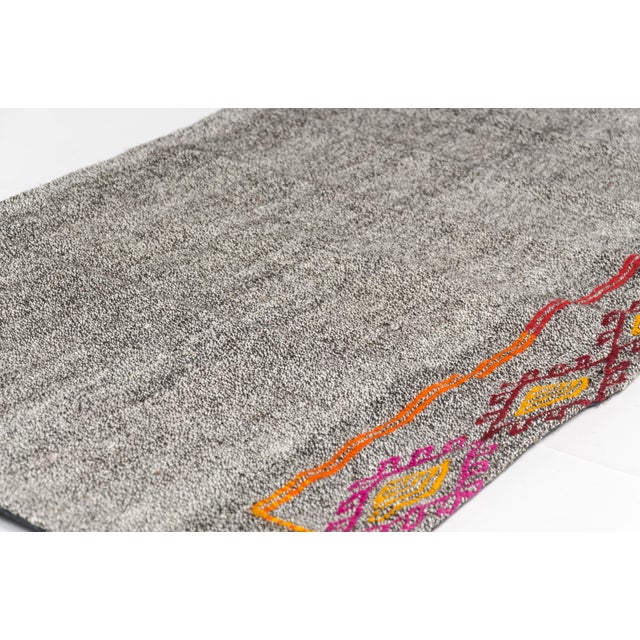 Textile 1960s Handwoven Anatolian Flatweave Kilim For Sale - Image 7 of 9