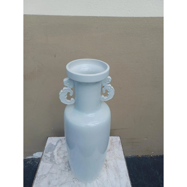 Mid 20th Century Vintage Longquan Tall Celadon Vase For Sale - Image 4 of 5