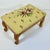 1960s Vintage Americana Arts & Crafts Folk Art Needlepoint Footstool For Sale - Image 10 of 17