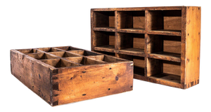 Vintage Printers Letterpress Drawers, 1920s, Set of 2