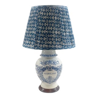 Maryland Blue and White Porcelain Table Lamp For Sale