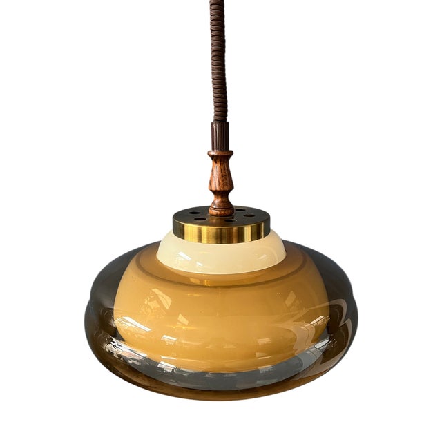 Mid-Century Space Age Pendant Light from Herda For Sale