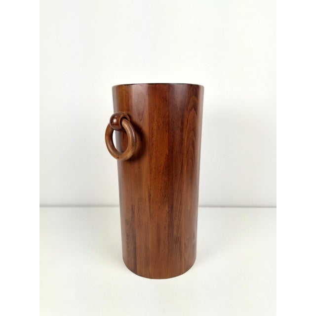 1960s Vintage Wooden Cylinder Umbrella Stand, 1960s For Sale - Image 5 of 8
