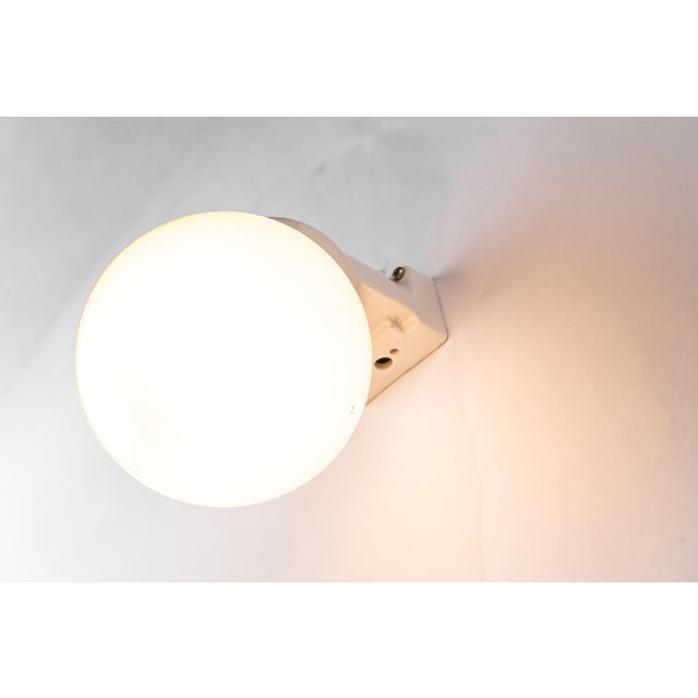 Bauhaus Porcelain Wall Lamp with Opal Glass Shade, Germany, Austria, 1920s For Sale - Image 13 of 15