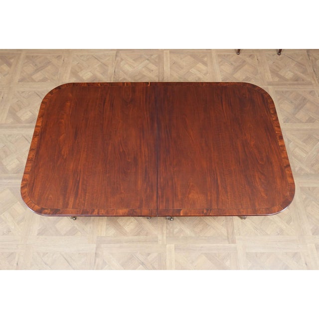 Traditional Vintage Old Colony Furniture Mahogany Dining Table For Sale - Image 3 of 15