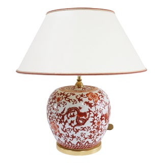 Hollywood Regency Table Lamp in Brass, 1990s For Sale