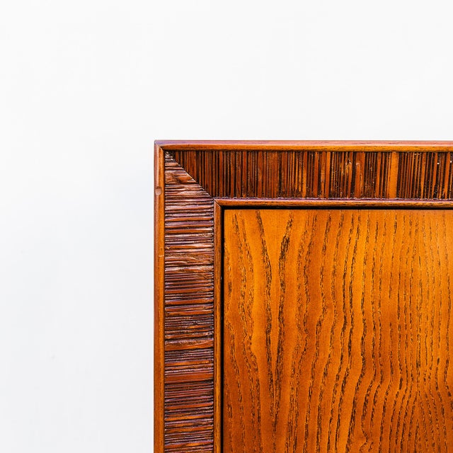 Wood Restored 1950s Mid Century Modern Ash Sideboard by Paul Frankl for Brown Saltman For Sale - Image 7 of 18