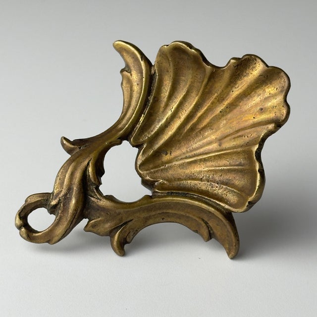 Metal Antique Bronze Furniture Handles, Italy, 1930s, Set of 5 For Sale - Image 7 of 13
