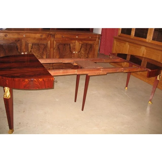 Return of Egypt Style Table in Mahogany For Sale - Image 4 of 9