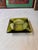 Pair of Vintage Green Glass Ashtrays For Sale - Image 4 of 12