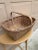 Antique Early 20th Century American Splint Oak Gathering Basket For Sale - Image 4 of 10