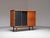 Italian Cabinet / Secretary in Teak, Metal and Black Laminate, 1960s. Versatile and elegant, this 1960s Italian cabinet...