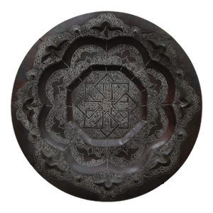 Decorative Etched Copper Persian Charger Plate