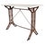 Early 20th Century French Solid Cast Iron French Scrolling Bistro Table with Marble Top For Sale - Image 15 of 18