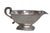 This beautiful footed Gravy Boat is made of metal. This lovely silver colored piece appears to be silver plated due to the...