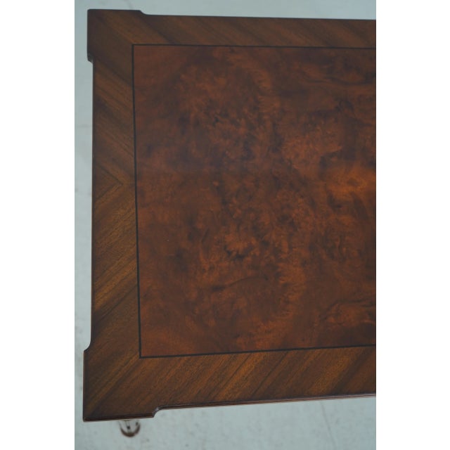 Karges French Louis XVI Style Walnut Lamp Table For Sale - Image 10 of 12
