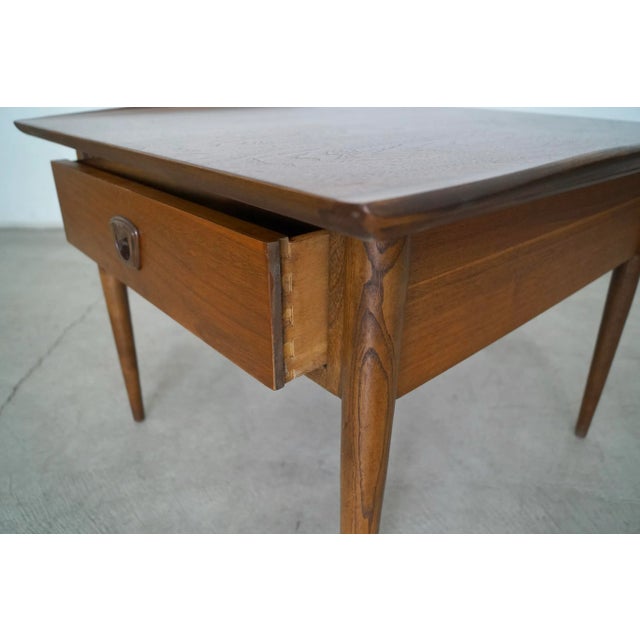 1960's Mid-Century Modern Walnut End Table For Sale - Image 12 of 13