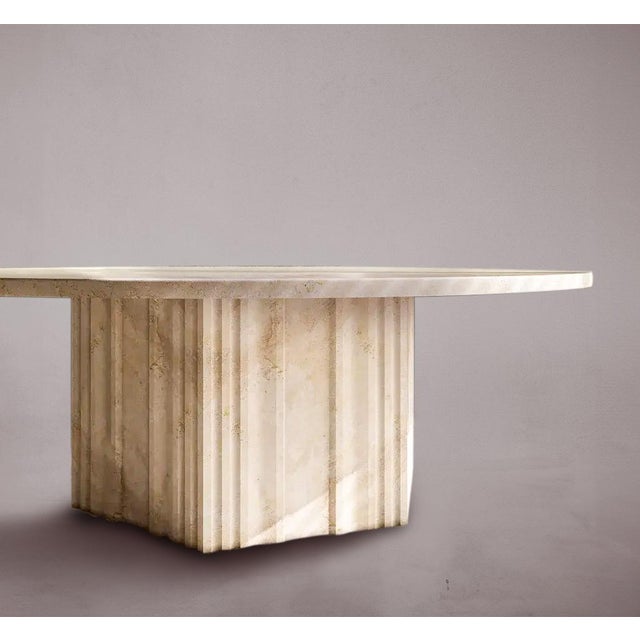 Elevate your home decor with our stylish coffee table featuring hexagonal legs and sharp-edged sides. Crafted to...