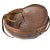 Tribal Late 20th Century Lidded Leather Basket For Sale - Image 3 of 5