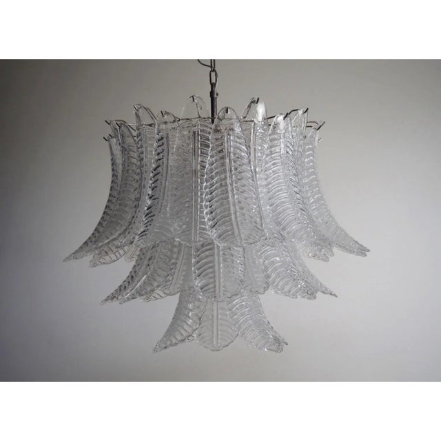 ORIGINAL MURANO GLASS AVAILABLE IN OTHER COLORS Beautiful and huge Italian Murano Chandelier composed by 48 splendid...
