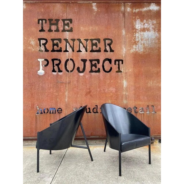 Driade Pair of Philippe Starck Chairs, 1st Ed., Pratfall for Driade, Italy, 1980's For Sale - Image 4 of 8