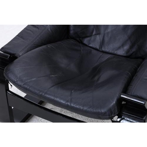 Black Vintage Lounge Chair by Åke Fribytter for Nelo, 1970s For Sale - Image 8 of 14