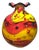 Murano Glass Vase by Toso Murano, 1980s For Sale