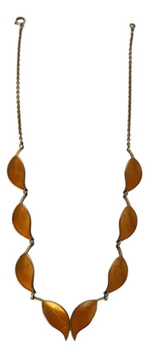 Mid-Century Sterling Silver and Enamel Necklace by David Andersen, 1950s