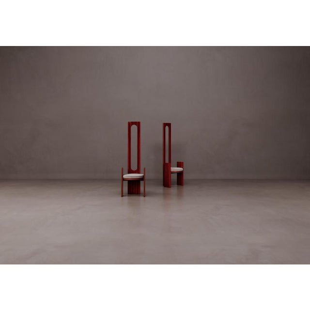 Contemporary Plywood and Upholstered Paolina Chair by Dainelli Studio Atelier For Sale - Image 3 of 6