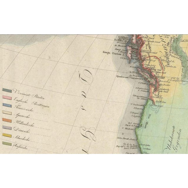 Large Antique Map of North America, 1806 For Sale - Image 9 of 13