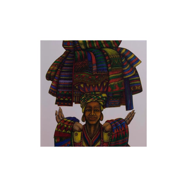 Charles Bibbs "The Gift, Series II" Lithograph Edition 208 of 1500 1993 21" x 36" unframed 31" x 47.5" framed