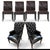 Bennett Roll-Back Restoration Hardware Black Chesterfield Leather Dining Armchair For Sale In Raleigh - Image 6 of 8