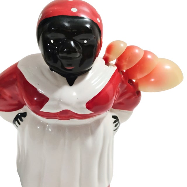 American Vintage Americana Aunt Jemima Ceramic Measuring Spoons Holder Set 6" For Sale - Image 3 of 11