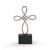 Cast alloy wood plinth 11h x 5w x 3.5d