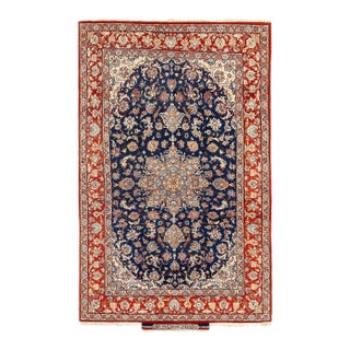 Pasargad DC Super Fine Hand Knotted Silk & Wool Rug For Sale