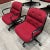 Ruby Red Executive Desk Chairs Charles Pollock for Knoll International - Set of 4 For Sale - Image 8 of 12