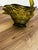 Vintage Mid-Century Modern Olive Green Art Glass Swan Trinket Dish For Sale - Image 4 of 8