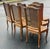 1950s Vintage Cane Back Louis XV Rush Seat Dining Chairs - Set of 6 For Sale - Image 5 of 12