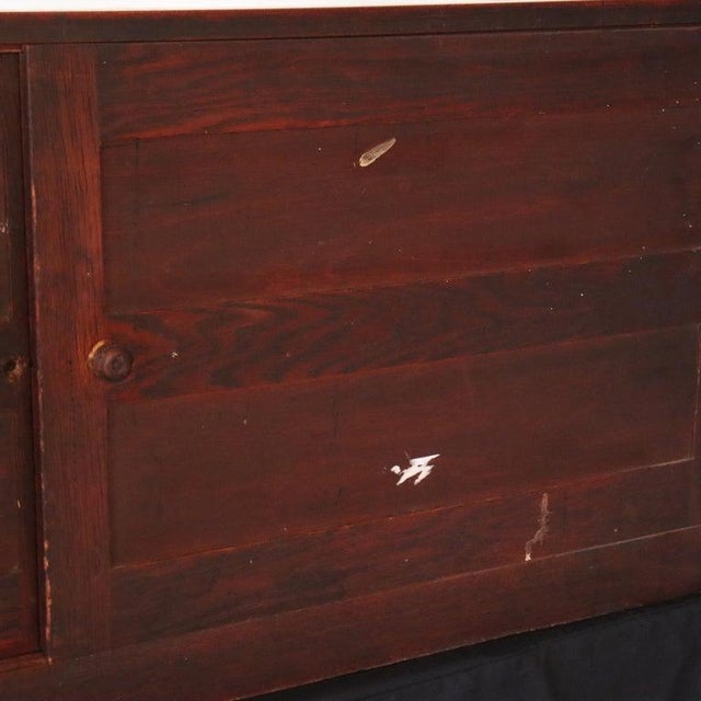 Lg Antique Chas Bodach Country Store Walnut & Glass Coiunter Top Display C1900 For Sale - Image 18 of 18