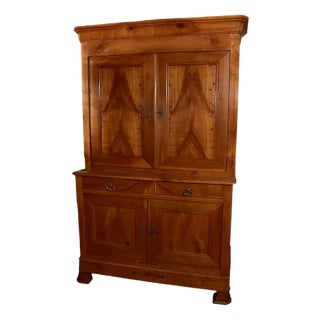 Deux-Corps Buffet in Cherry, 1900s For Sale