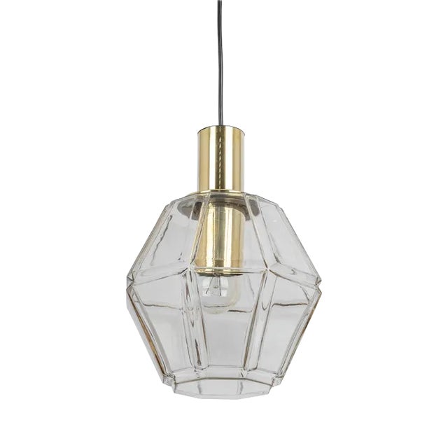 Glass Pendant Light by Helena Tynell for Limburg, Germany, 1970s For Sale