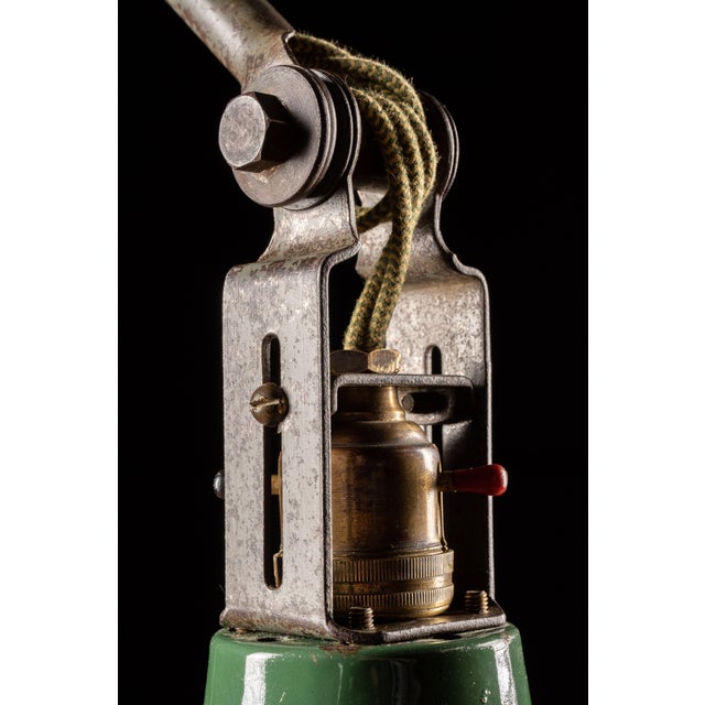 Metal Vintage Industrial Articulating Task Lamp by Dugdill For Sale - Image 7 of 9