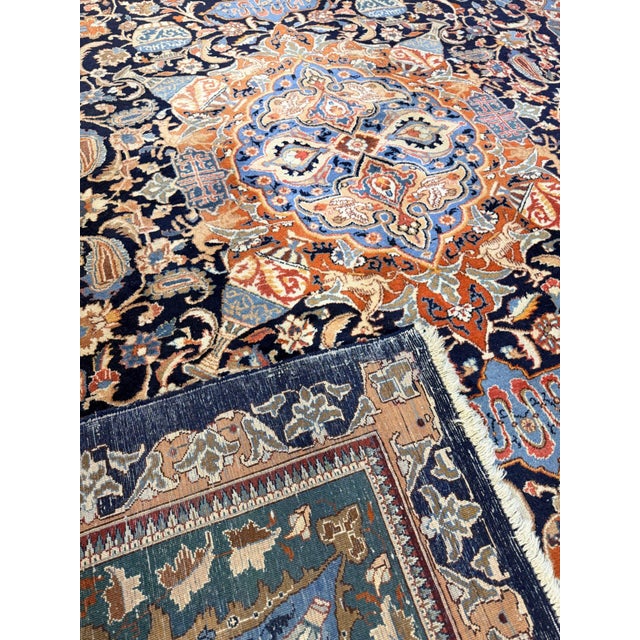 Vintage Kashmar Pictorial Rug, 1960s For Sale - Image 3 of 11