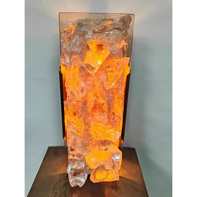 Vintage Transparent Glass Wall Lamp attributed to Cosack Leuchten, 1970s For Sale - Image 4 of 9