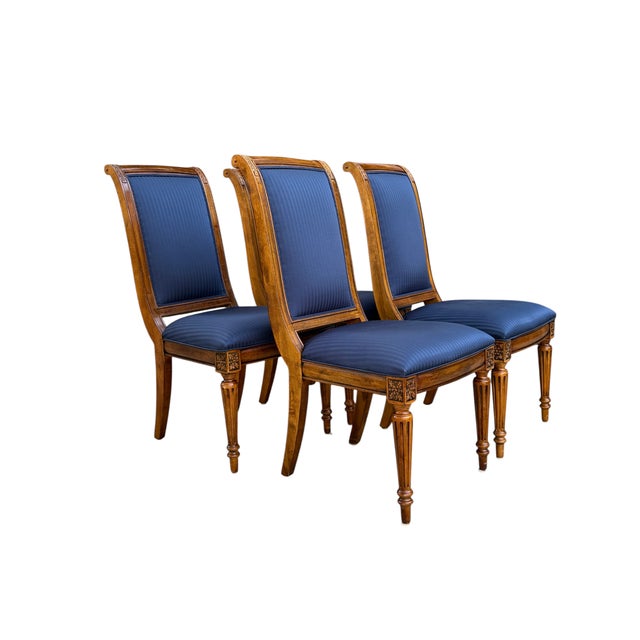 Vintage Ethan Allen Adison French Neoclassical Dining Chairs - Set of 4 For Sale - Image 11 of 18