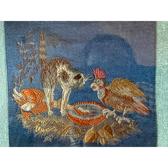 Vintage Silk Woven/Embroidered Framed Art - Stevengraph? For Sale In Portland, OR - Image 6 of 9
