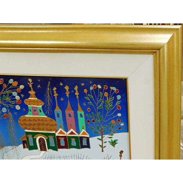 Impressionist Yuri Gorbachev "Winter Near St. Petersburg" Original Oil Painting Canvas, Russia For Sale - Image 3 of 8